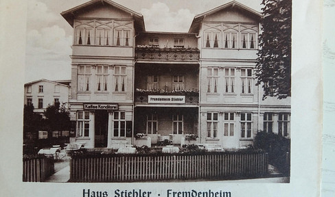 1. Reihe an der Ostsee, seltene Gelegenheit auf der Sonneninsel Usedom im Kaiserbad Ahlbeck
