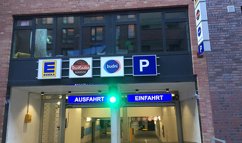 1 Tiefgaragenstellplatz kostenfrei im 1 Monat in Hammerbrook. Nachmieter gesucht.