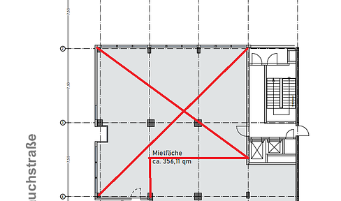 Praxis & Büroflächen mit 54qm, 74qm, 150qm und 220 qm Oswaldstr. & Friedrich-Ebertstr.