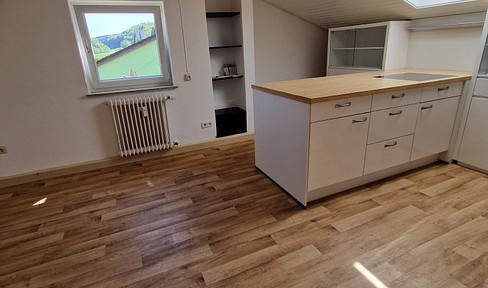 Bright, 2.5-room apartment with a large living/kitchen area, located in a quiet, wooded area – just 5 minutes from Heidenheim.
