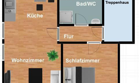 Für Singles, Pärchen oder Kapitalanleger - modern gestaltete Dachgeschoss-Wohnung