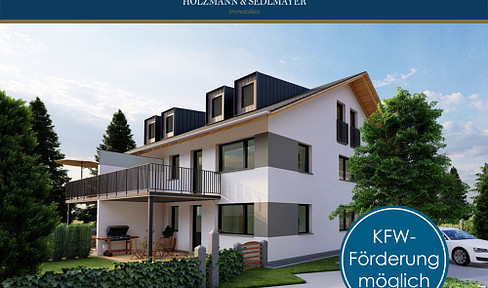 Moderne, energieeffiziente 4-Zimmer-Neubau-Maisonette-Wohnung im Landshuter Westen
