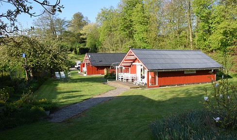 Two vacation homes on a paradisiacal plot close to the beach and fjord near Glücksburg