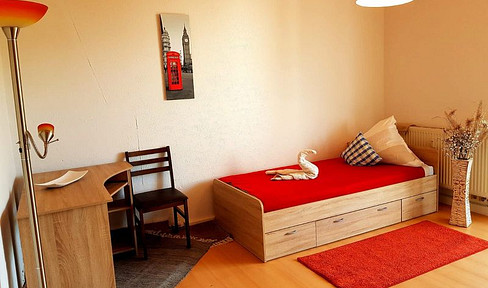 Furnished room in a shared apartment.