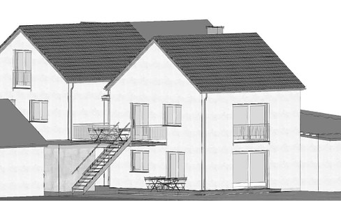 Building plot for semi-detached house with 2 residential units in a quiet residential area