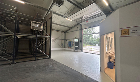 Attractive production/warehouse hall with office space for rent