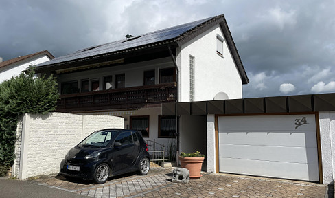 Detached single-family house with photovoltaics in a good location with garden for sale in Nordheim.