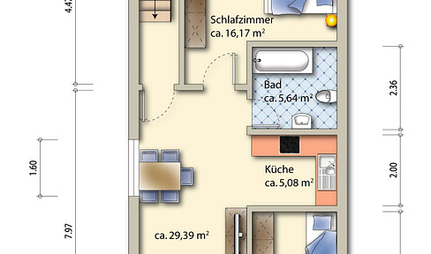 Neu sanierte, hübsche ,3-Raumwohnung in Freital-Wurgwitz, bereit zum Einzug