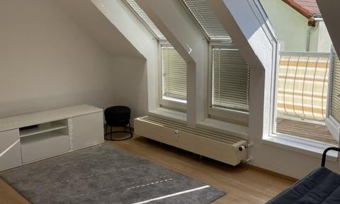 Partially furnished apartment with balcony and parking space in a spa resort area.