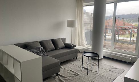 EXCLUSIVE FURNISHED 1-ROOM APARTMENT ON THE 4TH FLOOR IN THE CENTER OF GÖPPINGEN WITH 47 M²