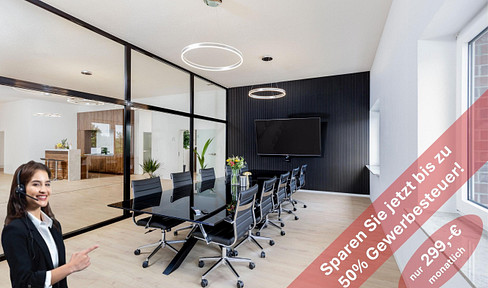 Exklusiv: Büro I Firmensitz I Coworking am See in Leverkusen - sparen Sie 50% Gewerbesteuer!