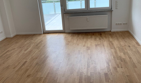 Quiet and bright 3-room apartment (1st floor) with balcony and garden view, Niederursel district