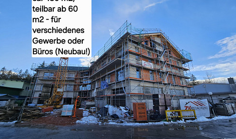 Gewerbefläche ca. 450 m2, teilbar ab 60 m2 - für verschiedenes Gewerbe oder Büros (Neubau!)