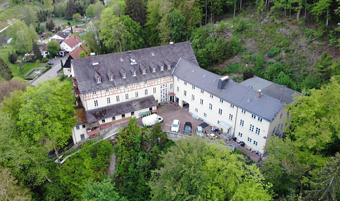 Large property with three buildings in a prominent location on 33,600 sqm of woodland land