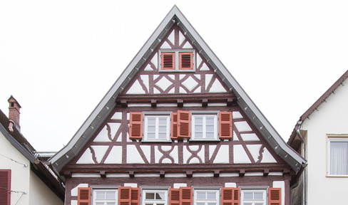 Historic half-timbered house in the center of Kirchheim