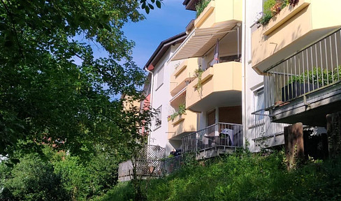 Spacious 2-room maisonette apartment in Baden-Baden with underground parking space, two balconies