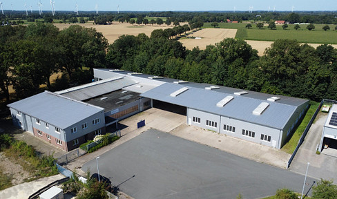 4.50 per sqm commission-free: 1,378 m² as good as new warehouse/production space directly on the A1