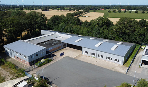 Provisionsfrei: 337 m² Lager-/Produktion mit 109 m2 Büro direkt an der A1, auch Lebensmittel