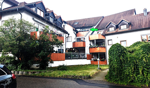 Beautiful, bright maisonette apartment with a view of the Jagsttal valley on the 2nd floor in a quiet residential area