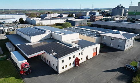 Lagerhalle/Gewerbehalle/Miethalle/Warmhalle/1100+300m²/Hallenkran 10t