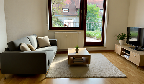 Sonnige, möblierte Terrassenwohnung mit TG-Stellplatz, inkl. Sauna und Fitnessstudio