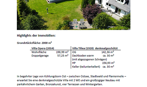 Exklusives Villenensemble auf großzügigem Grundstück in Toplage von Kühlungsborn Ost