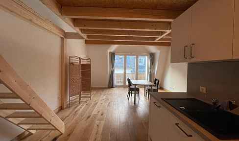 Completely renovated attic apartment near the waterfall.