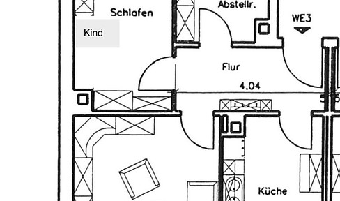 1.OG 2 Zim. 60m2 in Wurzen