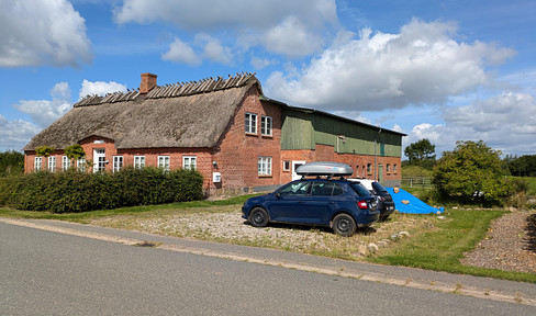 Resthof in Angeln mit gehobener Ausstattung, Wärmepumpe, Stallgebäude, Ausbaureserve, provisionsfrei