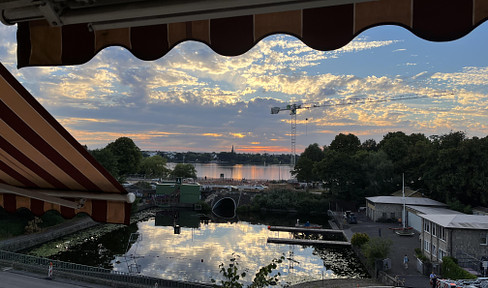 Preissenkung! Sensationeller Blick auf die Außenalster; 3-Zi-Whg.