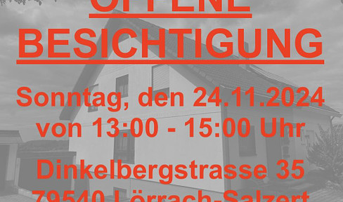 OFFENE BESICHTIGUNG AM SONNTAG, DEN 24.11.2024 VON 13:00 - 15:00 UHR...