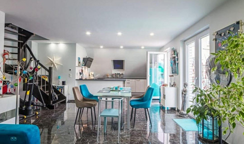 Vollmöblierte wunderschöne Maisonnette Wohnung ab Juli auf Zeit zu vermieten! Komplett ausgestattet