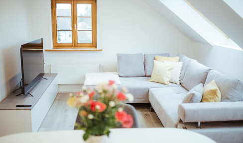 Helle 3 Zimmerwohnung mit Einbauküche und Rheinblick in Büsingen