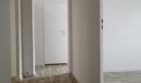 Renovated bright 3-room apartment with balcony in Walddrehna
