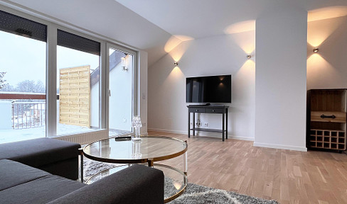 Modern, stylish penthouse with good connections to Munich city center and Augsburg