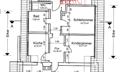 4-Zimmer- Wohnung mit Balkon ab 15.07.2024 / 01.08.2024 zu vermieten