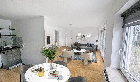 Investment: 2.5-room apartment + 1-room studio & 2 parking spaces + garage