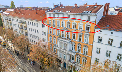Kastanienallee 32 - Komplette 4. Etage - 217 qm - Wohnzimmer 50 qm - von privat!