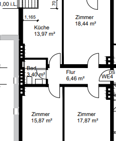 3 room apartment in a central location in Münster!