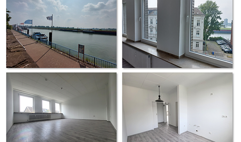 Renovated 2.5 room apartment in Duisburg Ruhrort with a view of the Rhine!