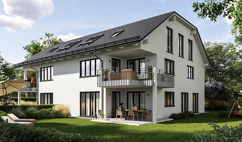 New-build family dream home in the garden: 5-room terrace apartment in low-energy house A+