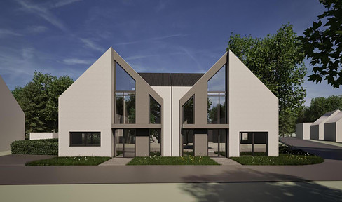 Baugrundstück in Toplage mit Architektenplänen für Doppelhaushälfte in Alt-Refrath
