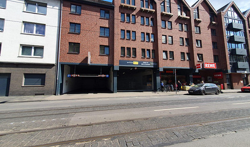 Parking spaces in underground garages for rent.
