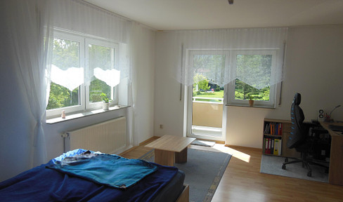 Möblierte und gepflegte 1-Zimmer-Wohnung mit Balkon und EBK in Ilmenau