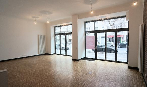 BEST LOCATION LEIBNIZSTRASSE - 210 SQM - GR. SHOP WINDOW FRONT - VENTILATION - PARQUET FLOORING - STORAGE AREAS ETC.