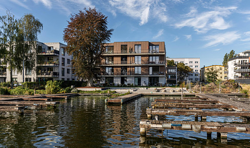 2-Zimmer Erdgeschosswohnung nahe BER und Adlershof | Neubau, Wassergrundstück, Terrasse