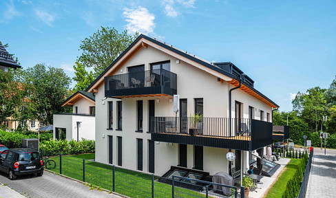 Spacious, newly built 5-room apartment with a garden – high-quality finishes and excellent connections to Munich.