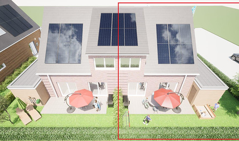 KFW 40 EE semi-detached house for sale in Lutten - from 0.12% KFW loan possible!