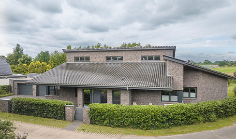 MAKLERFREI! neuwertiges A+Architektenhaus nahe Bremen in ruhiger und unverbaubarer Naturlage!