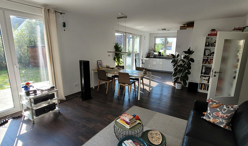 Central 3-room apartment, ground floor, garden, heat pump, commission-free